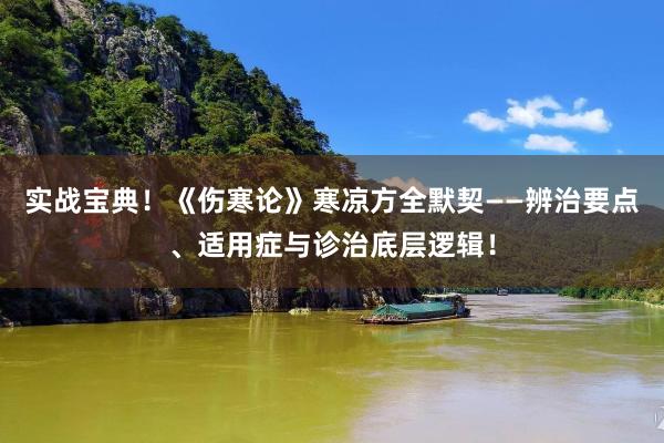 实战宝典！《伤寒论》寒凉方全默契——辨治要点、适用症与诊治底层逻辑！
