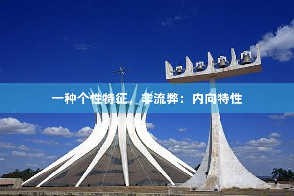 一种个性特征，非流弊：内向特性