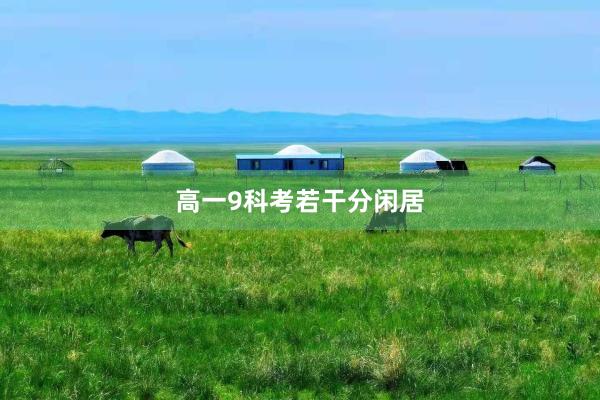 高一9科考若干分闲居