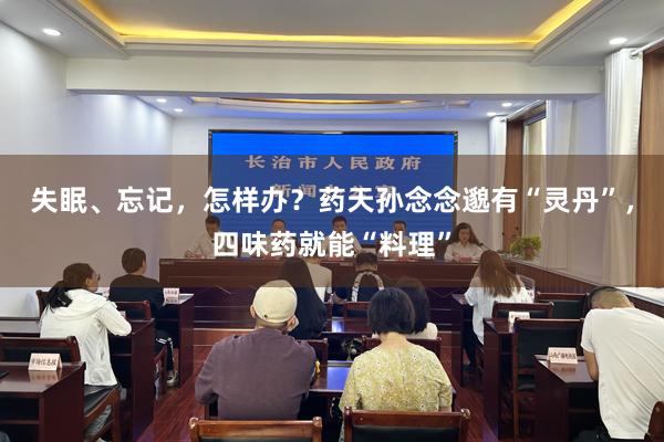 失眠、忘记，怎样办？药天孙念念邈有“灵丹”，四味药就能“料理”